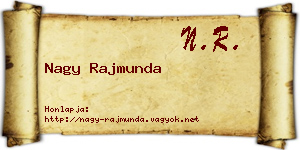 Nagy Rajmunda névjegykártya