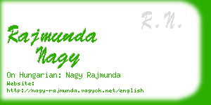 rajmunda nagy business card
